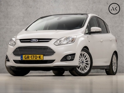 Ford C-MAX 2.0 Plug-in Hybrid Titanium Plus 185Pk Automaat (PANORAMADAK, GROOT NAVI, CAMERA, STOELVERWARMING, LEDEREN SPORTSTOELEN, GETINT GLAS, CAMERA, ELEK ACHTERKLEP, NIEUWE APK, NIEUWSTAAT)