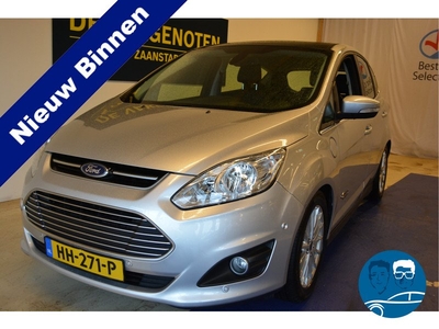 Ford C-MAX 2.0 Plug-in Hybrid Titanium Plus Navi Cruisec Panodak A-rijcam Parkeerhulp Keyless leer stoelverw mooie hybride automaat met veel luxe laad 220 en aan de paal