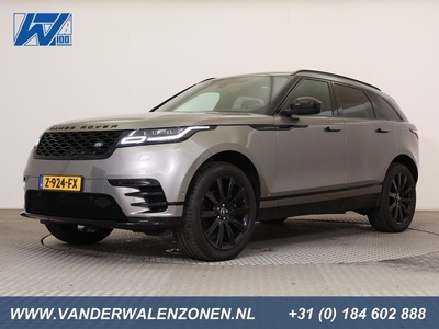 Land Rover Velar 2.0 SI4 Twin Turbo 300pk 4X4 Aut8 Drive.Select R Dynamic.SE Design Black ECC DIGI.DB+NAVI M.LED+ ZW.LEDER+ELEK.10X S+S.VERW. KEYLESS HEADUP PANO AD.CHASSIS RIJASSISTENT+DODEHOEKW. DAB+ MERDIAN+ PHONEBOX R.R.ZWART D.GLAS ZW.HEMEL+GRILL+SP.