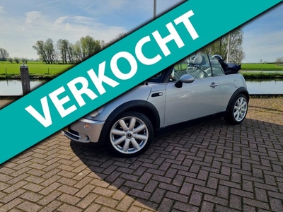 Mini Mini Cabrio 1.6 Cooper Leder Airco Navi Cruise Blauw