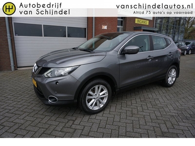 Nissan QASHQAI 1.2 ACENTA LUXE NOV 2014 MET NIEUWE DISTRIBUTIEKETTING TREKHAAK CAMERA STOELVERWARMING NAVI CLIMA CRUISE BLUETOOTH PDC V+A LED LMV 4X ELECTR.RAMEN/SPIEGELS