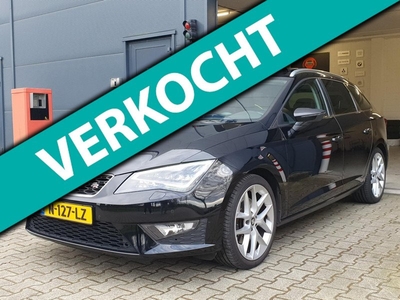 Seat Leon ST 2.0 TDI FR Dynamic / PANO / CARPLAY / STOELVERW. / SENSOR V+A / LEDER-ALCANTARA / DAB+ / CRUISE / LED / NWE BEURT !