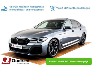 BMW 5-serie M550i xDrive High Executive Schuifdak - B&W audio - Comfortstoelen - Stoelventilatie - Driving Assistant Professional - Parking Assistant Plus - Soft Close - Laser - Interieurvoorverwarming - Nappa