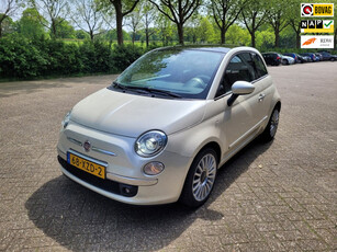 Fiat 500 0.9 TwinAir Lounge, leer, xenon, schuifdak, audio upgrade, lichtmetaal, climate control, enz!