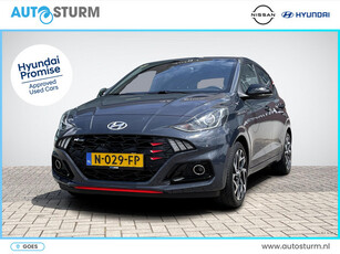 Hyundai i10 1.0 T-GDI N Line 5-zits | Trekhaak Afneembaar | Navigatie | Camera | Stuur- + Stoelverwarming | Apple Carplay/Android Auto | Rijklaarprijs!