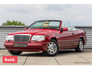 Mercedes-Benz E-klasse Cabrio 200 A124 | 48.000KM | Manual | Imperial Red | Heated Seats