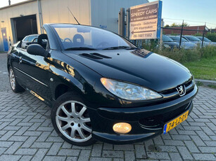 Peugeot 206 CC 2.0-16V 2003 Cabrio Zwart