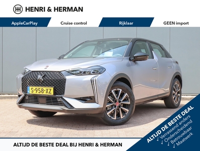 DS DS3 E-Tense Performance Line+ 54 kWh (Direct rijden!/Climate/AppleCarPlay/NAV./Virt.Cockpit/Halfleer)