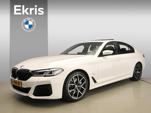 BMW 5 Serie Sedan 540i M-Sportpakket / Laserlicht / Leder / HUD / Trekhaak / Schuifdak / Keyles go / DAB / Hifi speakers / Alu 19 inch