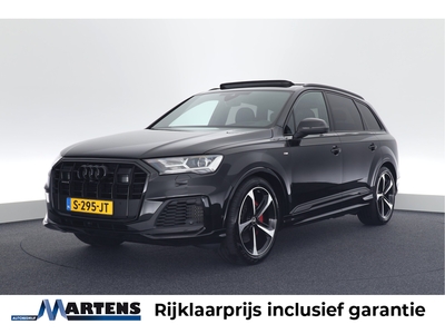 AUDI Q7 55 TFSI 340pk quattro 2x S-Line 7pers. Trekhaak Luchtvering Head-Up B&O Virtual Cockpit Standkachel Panoramadak Navigatie Leder 360Camera