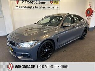 BMW 4-SERIE Gran Coup? 418i Individual M-pakket Schuifkanteldak/Automaat/Navigatie/Climate controle/Cruise cotrole/Lederen bekleding+stoelverwarming/Xenon/LED dagrijverlichting/Parkeersensoren achter/Nederlandse auto/Dealeronderhouden