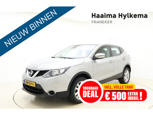 Nissan Qashqai 1.6 Acenta 163pk | Navigatie | Climate Control | Trekhaak | Cruise Control | Camera | 1.500kg Trekgewicht | Weinig Kilometers