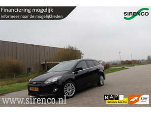 Ford Focus Wagon 1.6 EcoBoost Titanium 180 pk trekhaak deels leder stoelverwarming navigatie bluetooth climate&cruise control