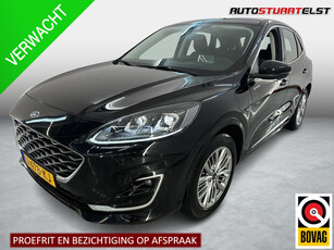 Ford Kuga 2.5 PHEV Vignale Lederen bekleding | Stoelverwarming | Climate Control | Parkeersensoren+CAMERA voor en achter | BTW-auto | 1e eigenaar | volledige historie | NL-auto