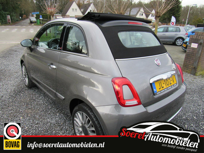 Fiat 500 0.9 TwinAir Turbo 80pk Lounge cabrio 1eig ond boekjes