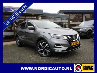 NISSAN QASHQAI 1.3 DIG-T TEKNA AUTOMAAT / NAVIGATIE- HALF LEDER 360 CAMERA- 19 INCH LMV