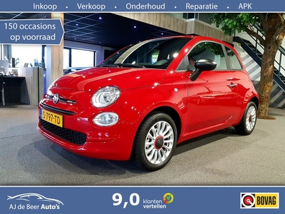 Fiat 500 1.0 Hybrid Cult Fabrieksgarantie 31-3-25 | Airco | Cruisecontrol | LMV | Bluetooth