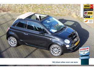 Fiat 500 C 1.2 Rock Cabrio Leder Navi Parkdistance blue tooth airco 16 inch lm velgen