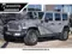 Jeep Wrangler Unlimited 4xe 380 Sahara - All-in rijklrps Trekhaak Leer Camera Stoel/stuurver