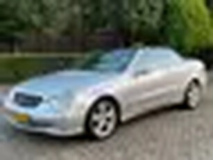 Mercedes-Benz CLK-klasse Cabrio 200 K. Avantgarde 2003 leer! 6-bak! windscherm! youngtimer! goed rij