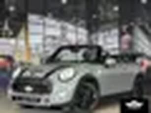 MINI COOPER S cabrio automaat 2.0 192 pk LEDER NAVI LED UNION JACK KAP