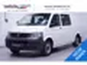 Volkswagen Transporter 2.5 TDI 130 pk Dubbel Cabine Navi, Trekhaak Airco, Cruise Control, 5 Cilinder