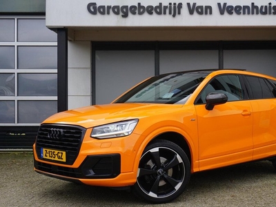 Audi Q2 1.4 TFSI 150pk 2x S-Line Pano.Dak B&O Head-Up 19inch LM Rotor Afn.Trekhaak Carbon pack & Black Pack Keyless Virtual Cockpit *Papaya Orange Pearl* 1e Eigenaar!