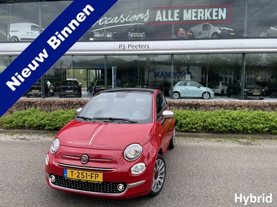 Fiat 500 1.0 Hybrid RED (inclusief fabrieksgarantie) Clim.Control - Cruise control - ParkS-A - Navi - U-con./Radio/DAB/TEL - MFL-Stuurwiel - ML - LMV - CD+AB - Ramen E-VZ - Rijstr.S - LED