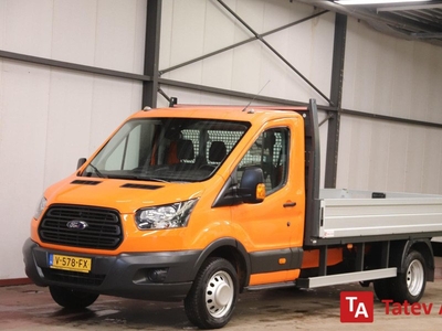 Ford Transit met nieuwe NIEUWE MOTOR OPEN LAADBAK DUBBELLUCHT TREKHAAK 2800KG