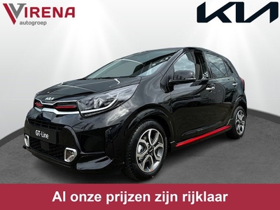 Kia Picanto 1.0 DPi GT-Line - Uit voorraad leverbaar - Navigatie - Cruise Control - Leder - Fabrieksgarantie tot 04-2031