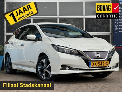 Nissan Leaf N-Connecta 40 kWh | 360 Camera | Voorstoelen en achterbank verwarmd | Cruise Control Adaptief | Airco | 12 Maand Bovag Garantie