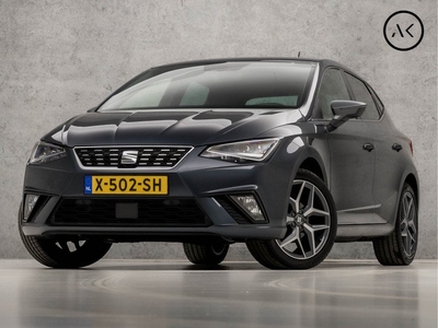 SEAT Ibiza 1.0 TSI FR Sport (APPLE CARPLAY, GROOT NAVI, CLIMATE, STOELVERWARMING, LEDER/ALCANTARA, CAMERA, SFEERVERLICHTING, ZWART HEMEL, GETINT GLAS, CRUISE, NIEUWSTAAT)