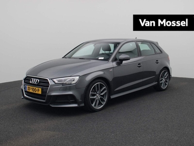 Audi A3 Sportback 35 TFSI CoD Sport S Line Edition | Half-Leder | Navigatie | Airco | Parkeersensoren | 18 Inch Velgen | LED |