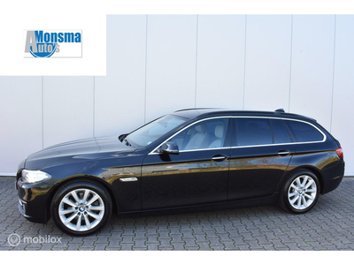 BMW 520d AUT. Touring Luxury 2015 Zwart Xenon Leder Navi Keyless Trekhaak 18