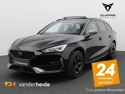 CUPRA Leon Sportstourer 1.4 e-Hybrid Black Edition 245PK DSG Panoramadak, achteruitrijcamera, leder, stuur/stoelverwarming, side assist, elek. stoel, virtual pedal, keyless, 19'' lichtmetaal