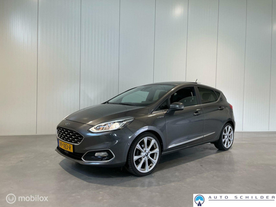 Ford Fiesta 1.0 EcoBoost Vignale, Airco|Leder|Lichtmetaal|Panodak|Navigatie|Mf stuur|Parkeersensoren|1e eigenaar