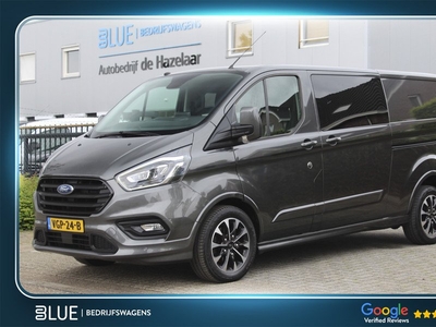 Ford Transit Custom 310 2.0 TDCI 170PK Euro6 L2 Sport DC ✓ Dubbele cabine ✓ 2x schuifdeur