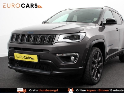 Jeep Compass 4xe 241pk Plug-in Hybrid Electric S | Navigatie | Parkeersensoren | Camera | Cruise Control | Elektrische achterklep | Park Assist | Stuur-en stoelverwarming | Xenonverlichting | Getinte ramen