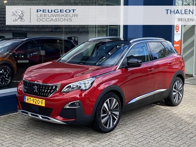 Peugeot 3008 1.2 Turbo 130 PK | Trekhaak 1300KG | Lichtmetalen | Zwart dak GT | Dodehoek detectie | Navigatie | DAB