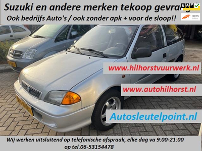 Suzuki Swift 1.3- Wij werken uitsluitend op telefonische afspraak, elke dag va 9:00-21:00