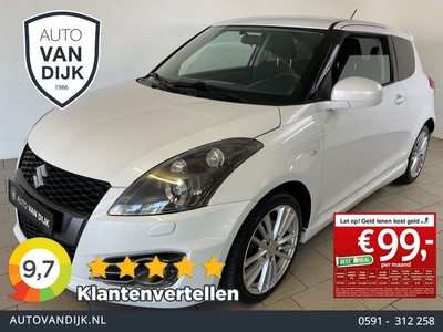 Suzuki Swift 1.6 Sport 136PK AIRCO CRUISE STOELVERW PARELMOER WIT BLUETOOTH SPOILERS VELGEN ZEER NETTE AUTO