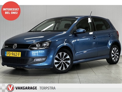 Volkswagen Polo 1.0 BlueMotion Edition/ 5-DRS/ Apple+Android/ Airco/ Navi/ Cruise/ Bluetooth/ Multi.LEDER.Stuur/ Elek.Pakket/ Isofix/ Metallic Lak.