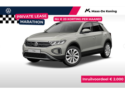 Volkswagen T-Roc Life Edition 1.0 85 kW/115 pk 6 versn. Hand · Climatronic · Velgen 'johannesburg', 17 inch lichtmetaal ·