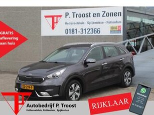 KIA Niro 1.6 GDi Hybrid DynamicLine Navigatie/Achteruitrijcamera/LED dagrijverlichting/Lichtmetalen velgen/Trekhaak/Parkeersensoren/Climate control/Apple Carplay/Cruise control/Mistlampen/Elektrische spiegels/Elektrische ramen/Bluetooth