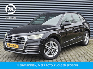 Audi Q5 50 TFSI e S Line Plug In Hybrid Dealer O.H PHEV | Panodak | Trekhaak af Fabriek | Sportstoelen Verwarmd | LED Koplampen | 19