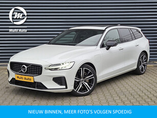 Volvo V60 T8 Recharge AWD R-Design Plug In Hybrid PHEV | Panodak | Adaptive Cruise | Lederen Sportstoelen Memory | Head Up | Harman Kardon | 360 Camera | Pilot Assist |