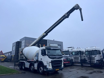 Volvo FM 410 8X4 MIXER 9m3 + LIEBHERR CONVEYOR BELT