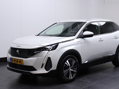 PEUGEOT 3008 1.6 HYbrid 225PK AUTOMAAT ALLURE |NAVIGATIE|CAMERA|DAB+|PARK SENSOREN Half Leder | Navi | Clima | Dodehoek Sensoren | Keyless | Camera