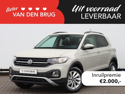 VOLKSWAGEN T-CROSS 1.0 TSI Life 95pk | Adaptive cruise control | Parkeersensoren | Airconditioning | Navigatie via App-connect DEMO WERPLAATS