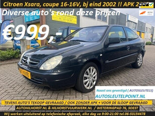 Citroen Xsara Coupé 1.6i-16V ''Bonheur'' , leuke auto, trekhaak, enz ,weg is weg nu €1000,-